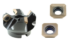 SEKT or SEKW inserts with 4 cutting edges